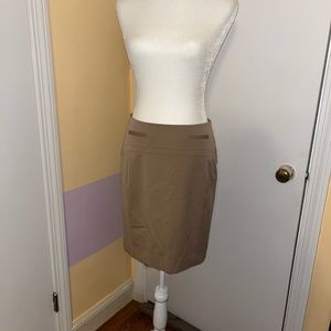 Tan and green skirts size 2